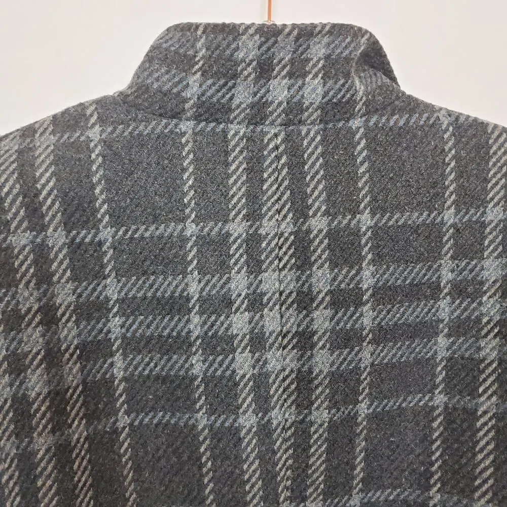 Talbots Wool/poly blend plaid jacket size 12